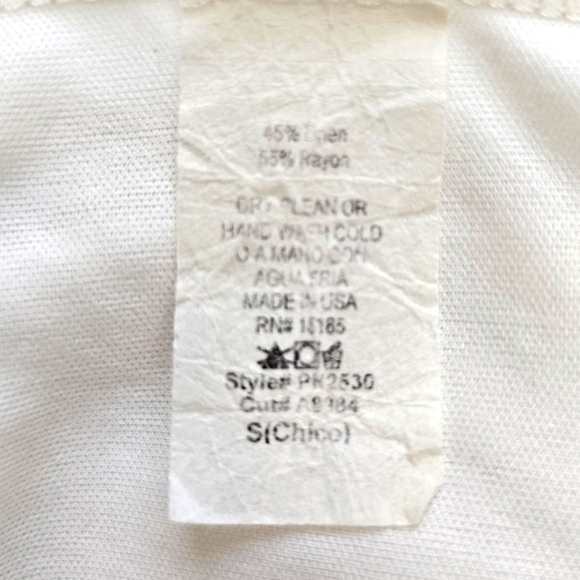 Audrey 3+1 Linen Blend Boho Wide Leg Off Shoulder Ruffle Ivory White Jumpsuit, S - Picture 15 of 15